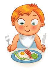 Child about to eat with knife and fork.png